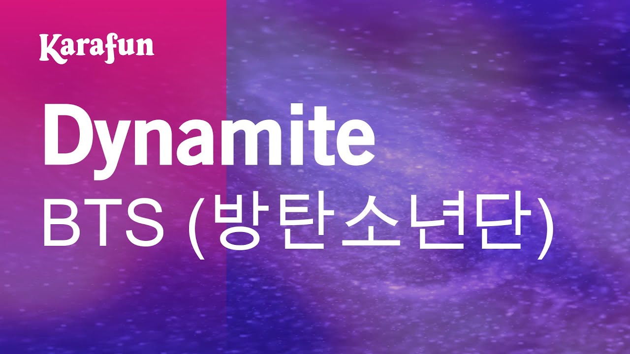 Dynamite - BTS (방탄소년단) | Karaoke Version | KaraFun