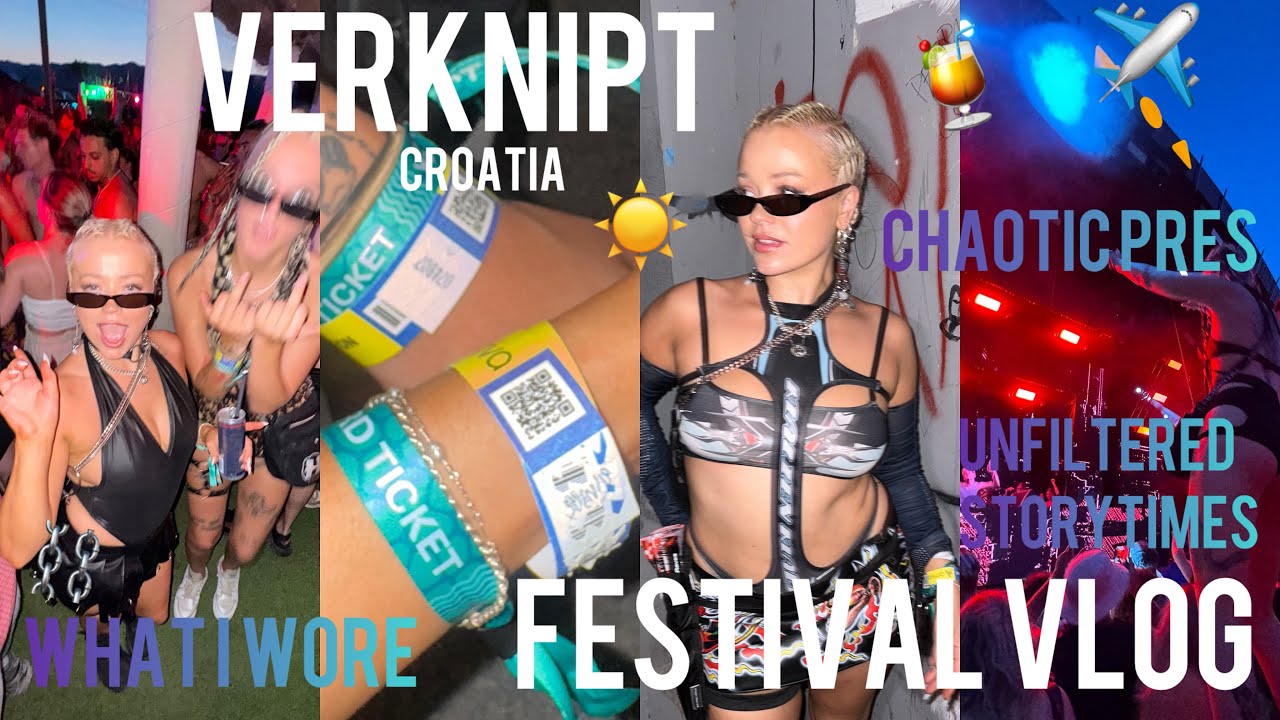 we RAVED till 7am for 72 hours | what ACTUALLY went down@VERKNIPT FESTIVAL vlog, outfits + chaos 🎶🇭🇷