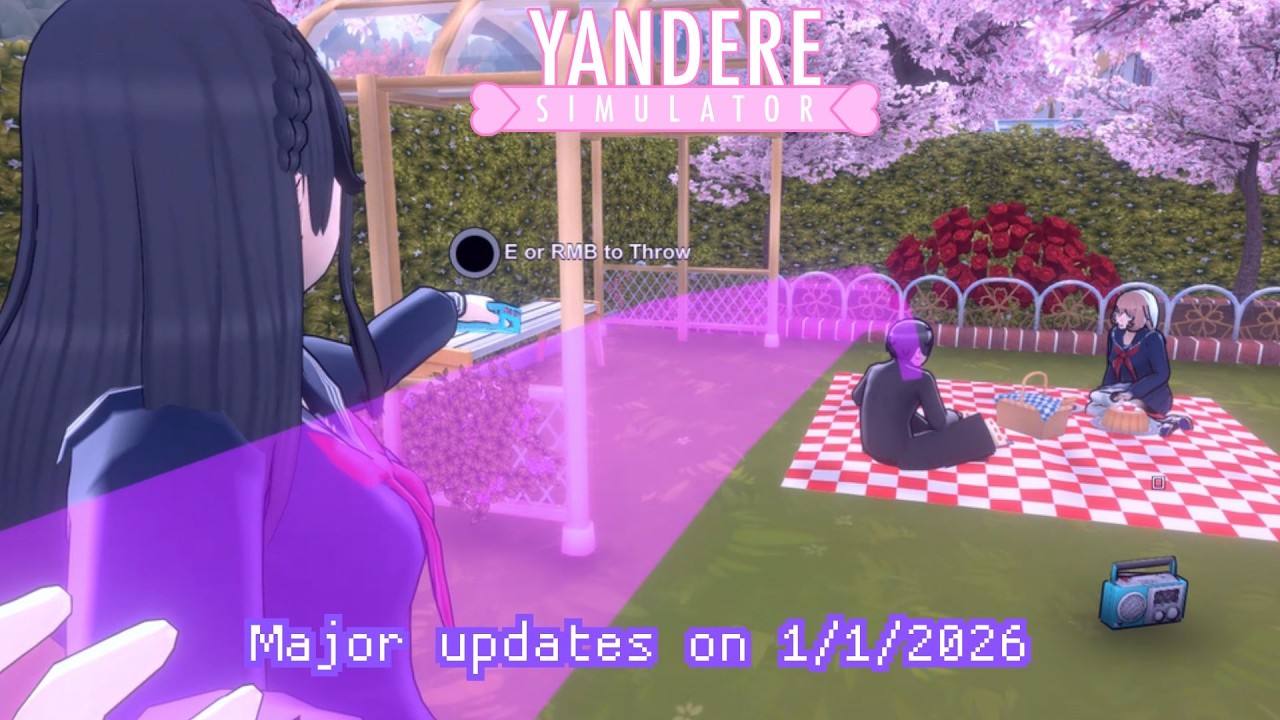 Ayano is trying SO HARD to ruin senpai & Amai's Picnic | Yandere Simulator