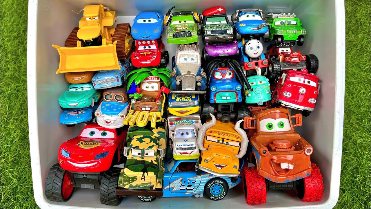 Disney Pixar Cars Unboxing Review | Lightning Mcqueen, Tow Mater, Doc Hudson, Sally Carrera, Cruz