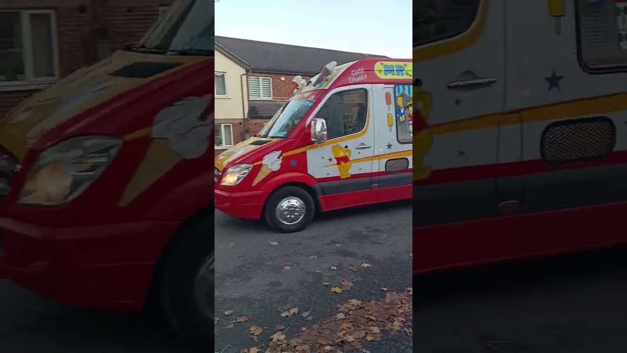 2 ice cream vans (the pink one broke down)