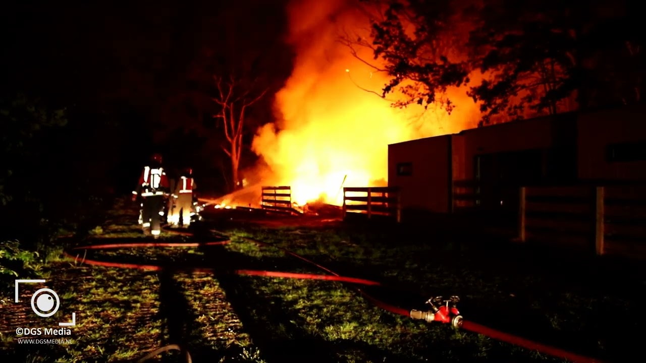 21 05 2022 Chalet in brand camping de Barkhoorn Sellingen