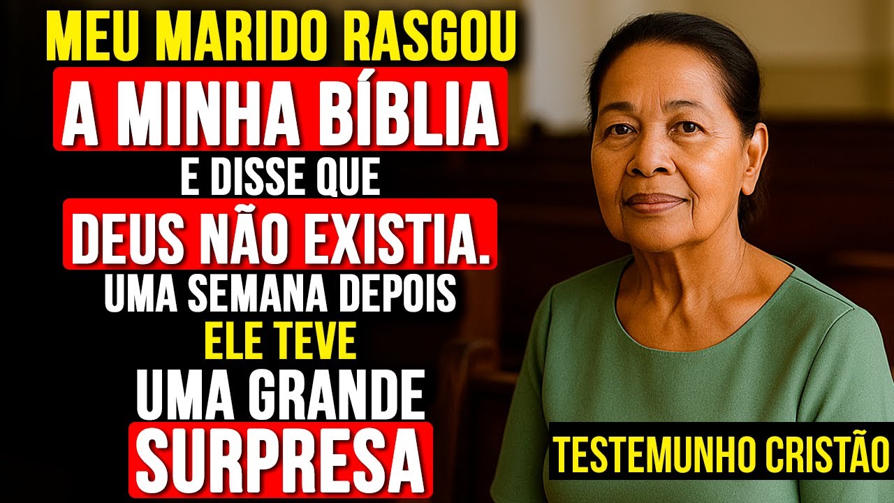 Você PRECISA ouvir o que ACONTECEU com Meu Marido depois que ele RASGOU a minha Bíblia