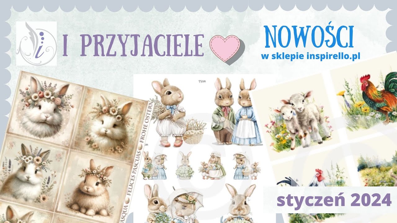 PAPIERY RYŻOWE nowości styczeń 2024 Jak dopasować wielkość obrazka do pisanki [decoupage]
