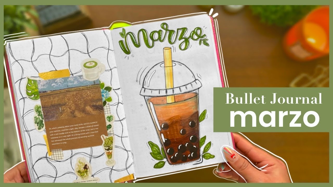 ¡Haz conmigo la planeación de marzo para el Bullet Journal!🧋💫