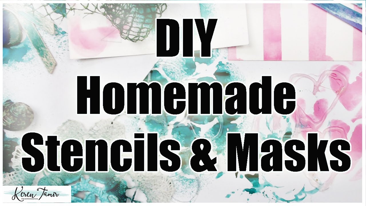 DIY Homemade Stencils and Masks Using Everyday Household Items and Recycled Materials
