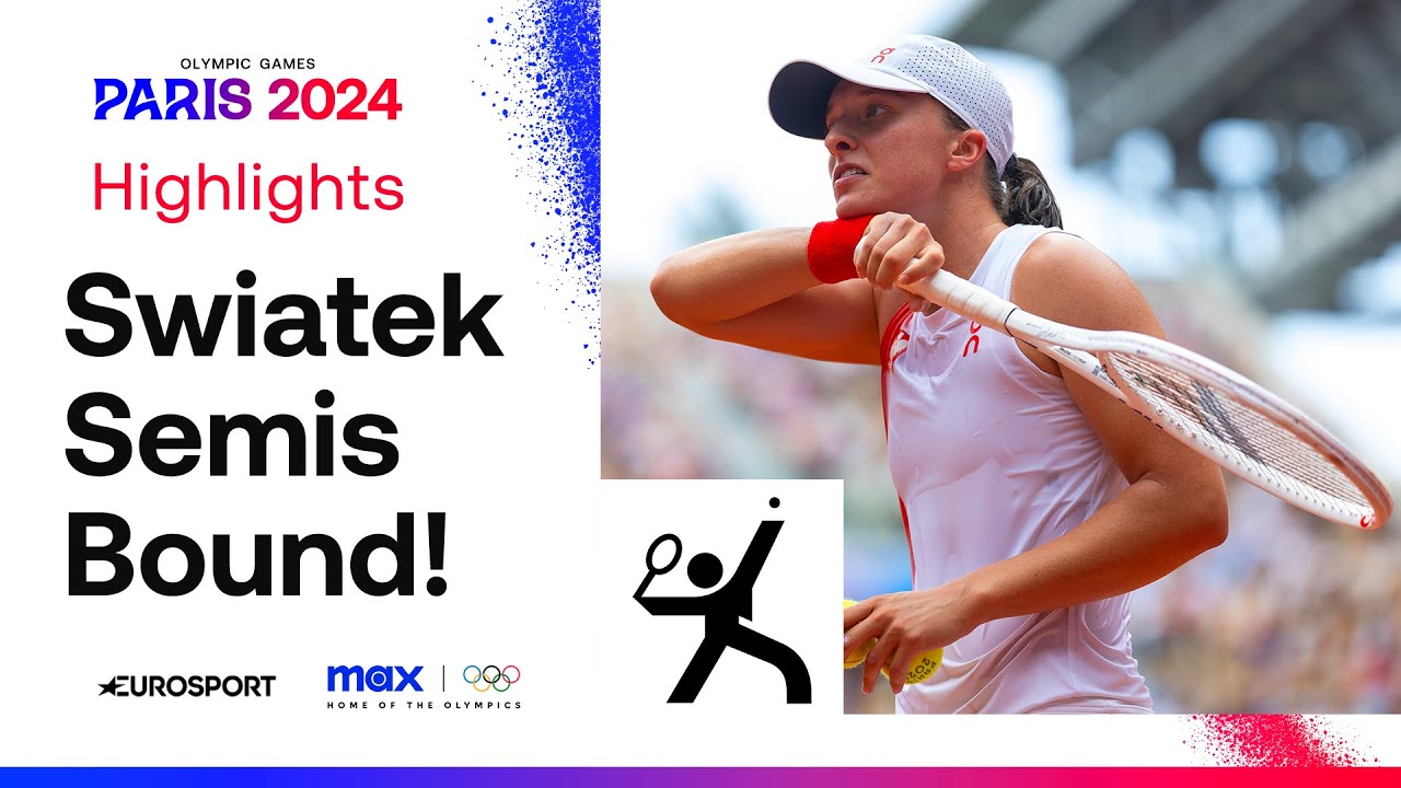 Swiatek Into Semis After Collins Retires! | #Paris2024 Highlights