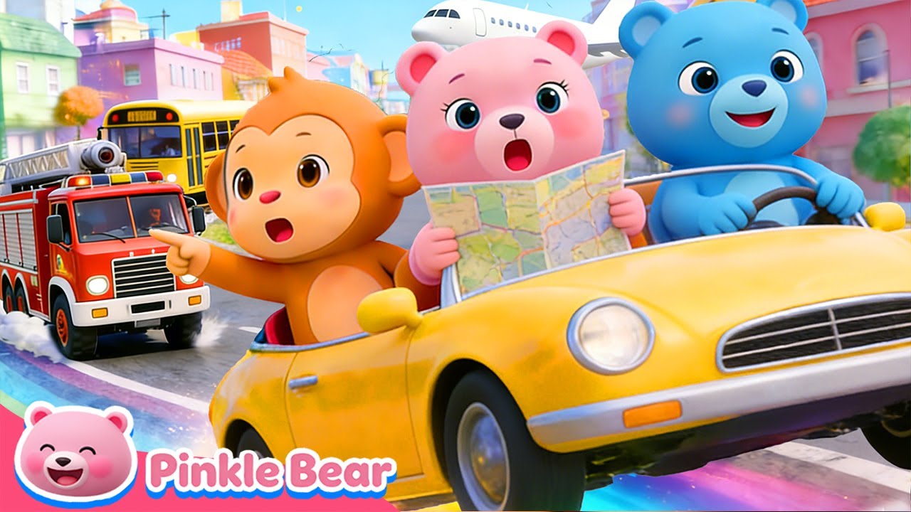 Learn Colors with Vehicles 🚗 | Color Traffic Town | Cars & Trucks for Kids