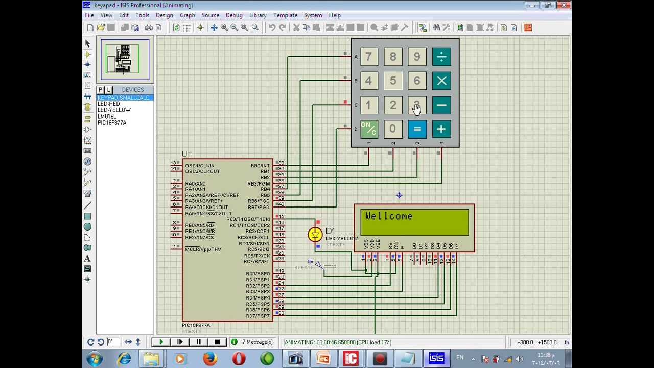 Keypad with PIC MicroController 16F877A Lec5