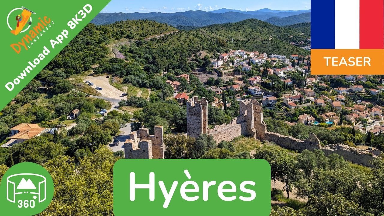 Hyères | Learn French in VR | 360 8K3D Teaser | DYNAMIC LANGUAGES