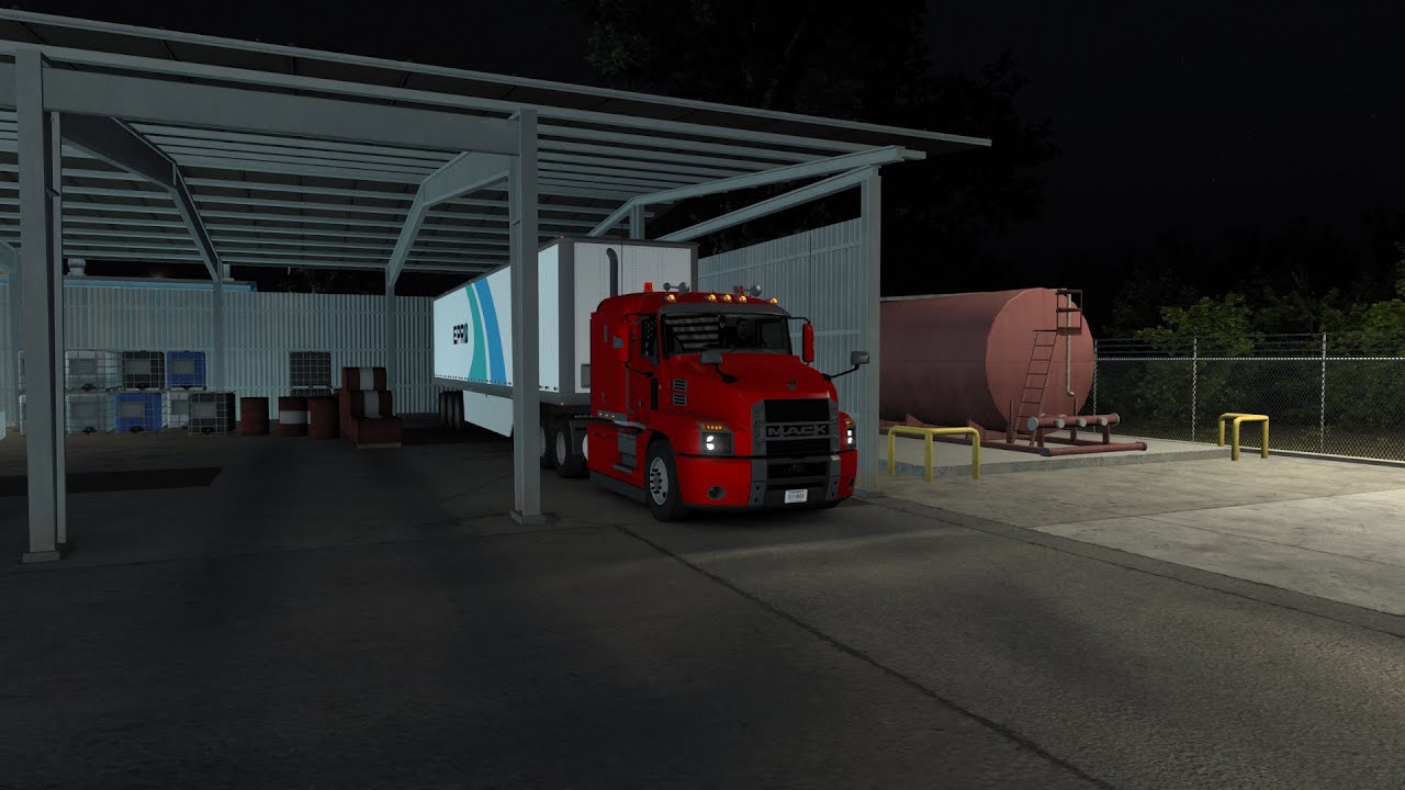 American Truck Simulator TruckersMP Fertilizer To Port Fourchon (Louisiana DLC)