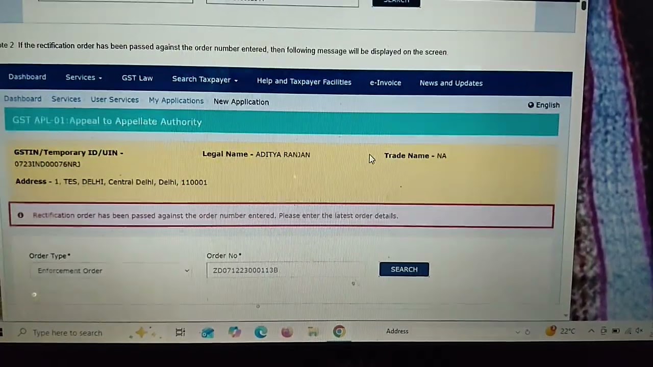 #GST FILING OF APPEAL #APPELLATE AUTHORITY. #MOBILE NO 9643711000