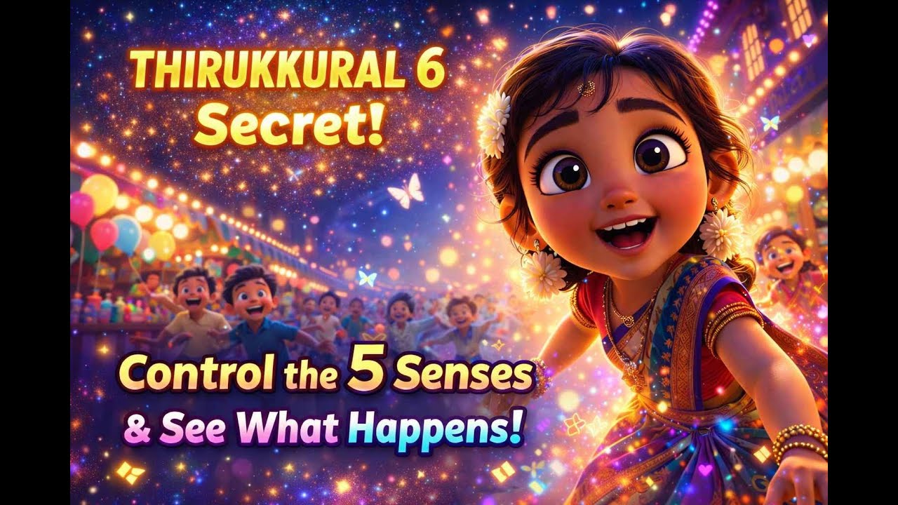 How I Made Kids To Understand Thirukkural 6 Easily 🌈| 5 Senses Song| Thirukkural 6| Tamil Moral Song