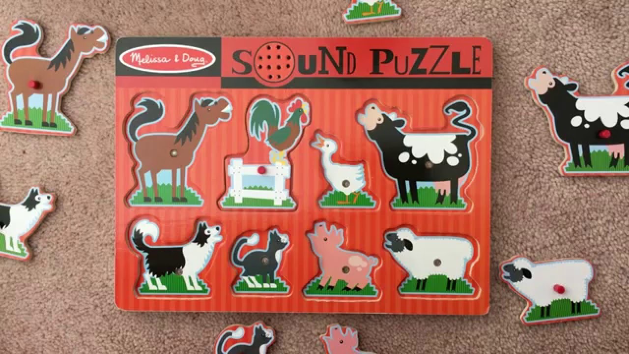 Melissa & Doug Sound Puzzle - Farm Animals