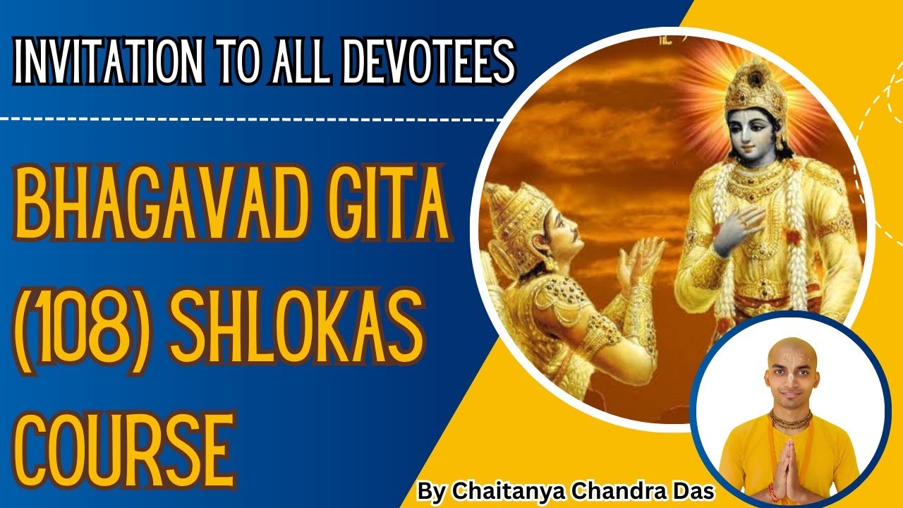 Welcome to 2026 through Bhagavad Gita (108) Shlokas Course. Details in description 👇