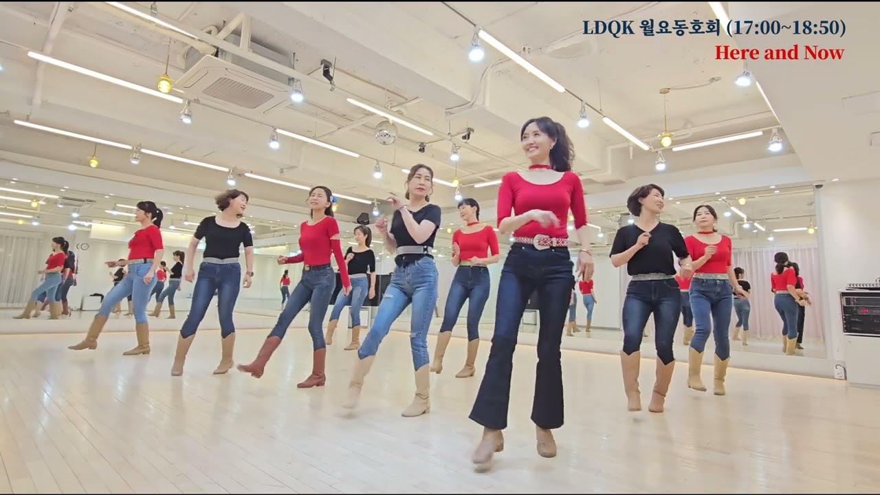 Here and Now Line Dance l High Improver l 히어 엔드 나우 라인댄스 l Linedancequeen l Junghye Yoon