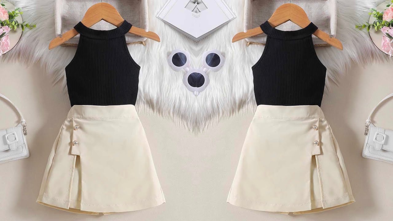 DIY Baby Halter Neck Top with 2-in-1 Shorts | Easy Cutting & Stitching Tutorial