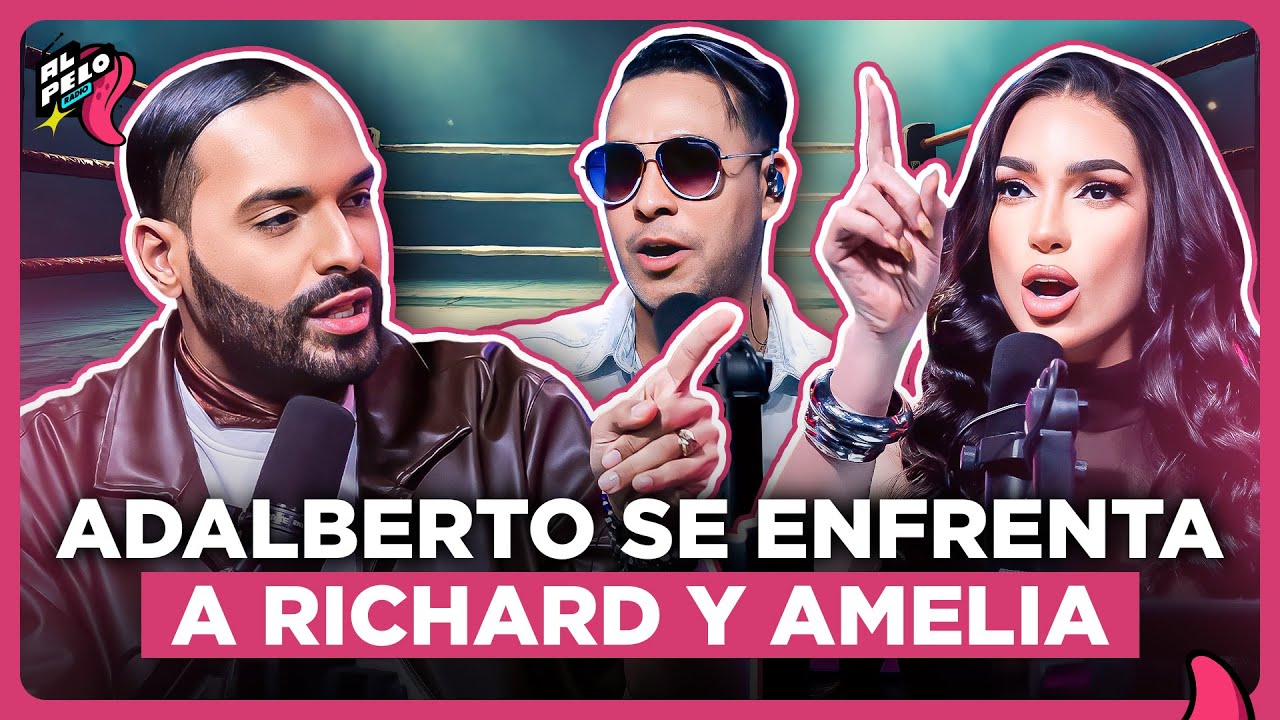 ADABERTO CRESPO ARMA LÍO EN CABINA CON AMELIA ALCANTARA Y RICHARD “LOS LLAMA VACA MUERTA”