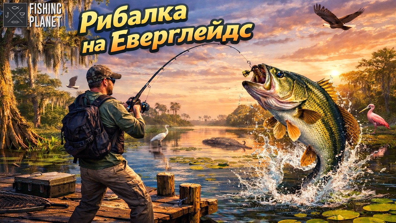 Шукаю СЕКРЕТ ловлі UNIQUE БАСА 5+ кг 🔥 Everglades | World Bass Tour | Fishing Planet