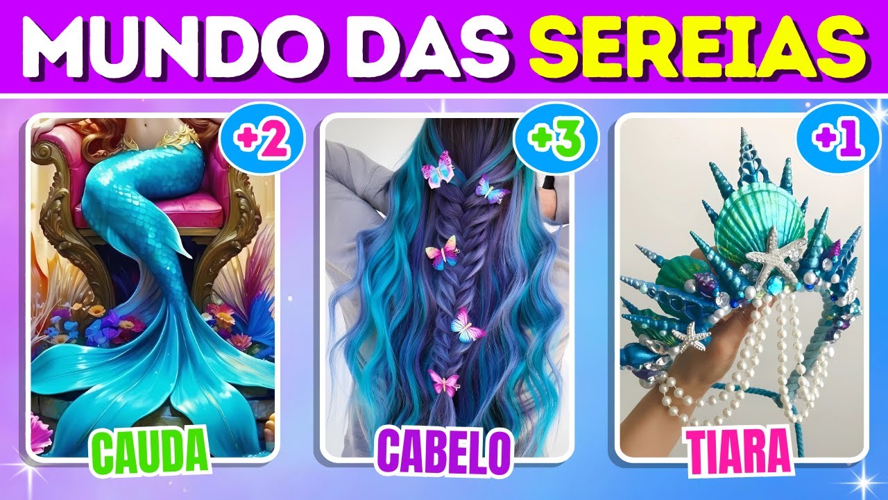 MONTE SEU MUNDO DAS SEREIAS 🧜‍♀️🌊 | E Descubra Quem Você Seria! 🧠 | Jogo das escolhas | GloboQuiz