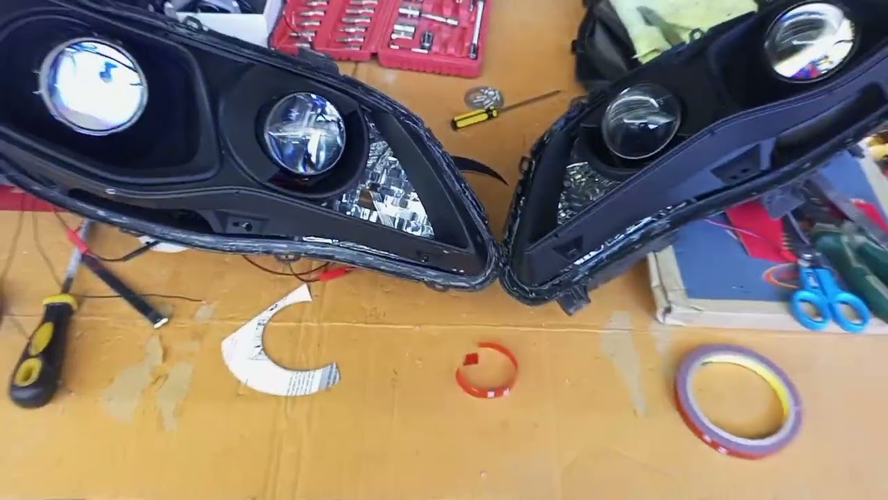 honda civic fd/bi-xenon retrofit projector installation