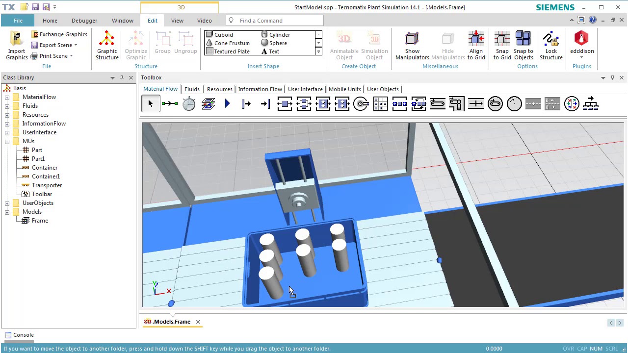 Plant Simulation 3D: Animating Parts