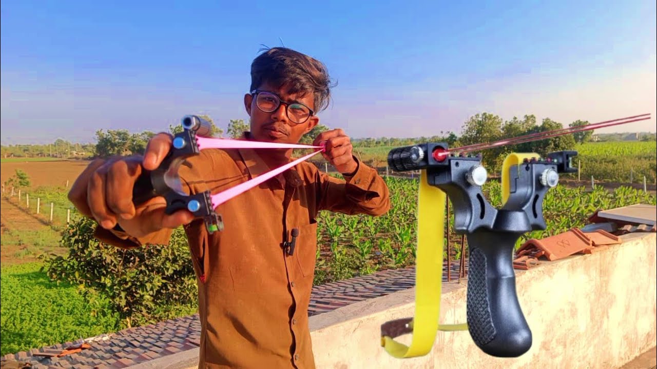 Unboxing laser metal single shot 😈professional single shot / गुलेल यानी सिंगल शॉर्ट ..