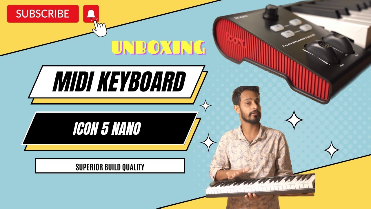 MIDI KEYBOARD UNBOXING | ICON 5 NANO| Arturia Mini Lab| Extremely strong build quality | 49 Keys |