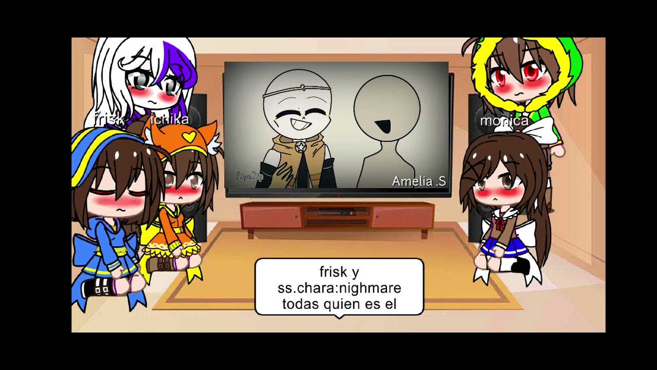 el harén de sans reaccionan a sans y sus  aus