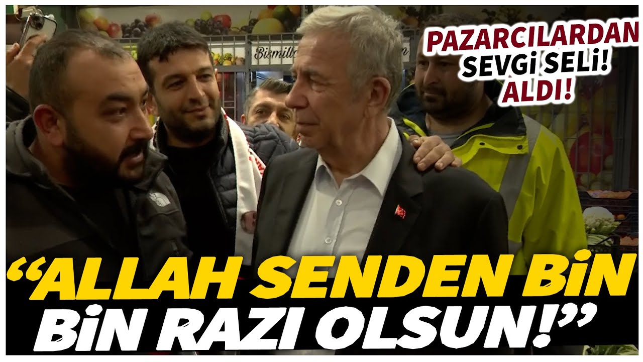 Mansur Yavaş'a ziyaret ettiği pazarcılardan büyük ilgi! 
