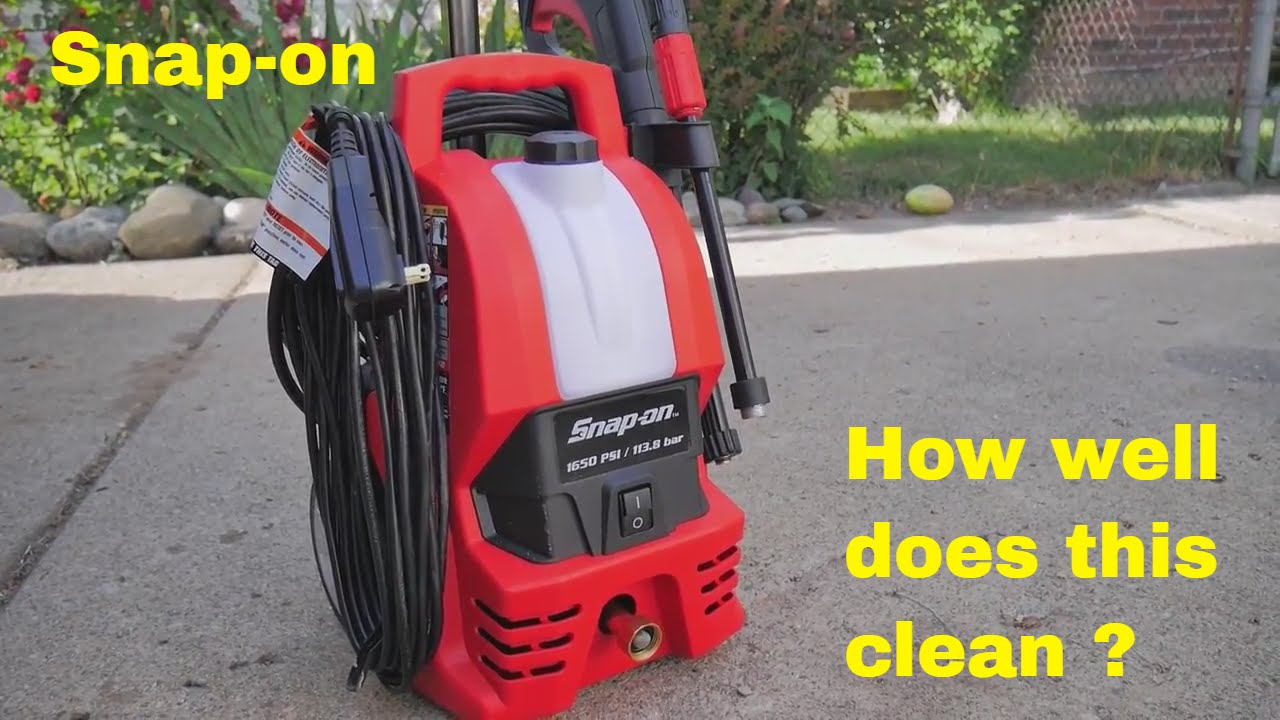 Snap On Pressure Washer review and demonstration
