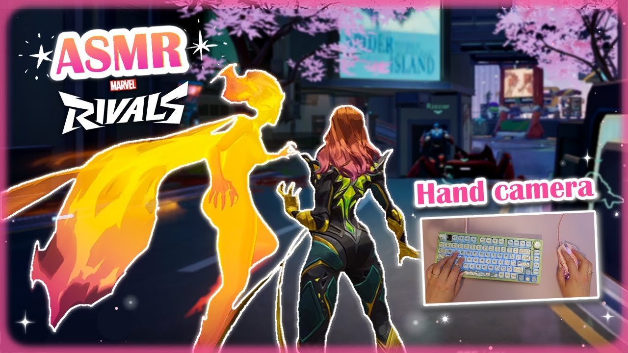 Marvel Rivals ASMR ♡ – Playing Phoenix for the First Time! ❤️🔥 | Keyboard Sounds & Whispers 💤