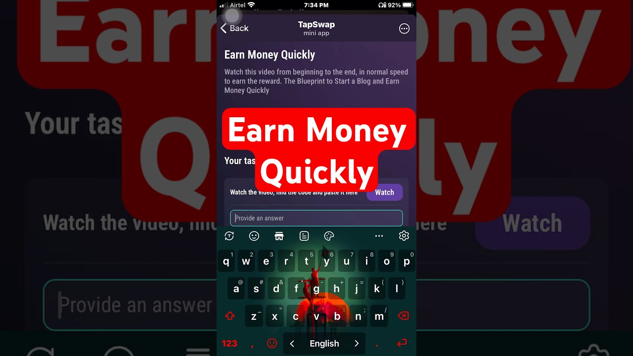 Earn Money Quickly | Tapswap code || tapswap code Earn Money Quickly #tapswapcode