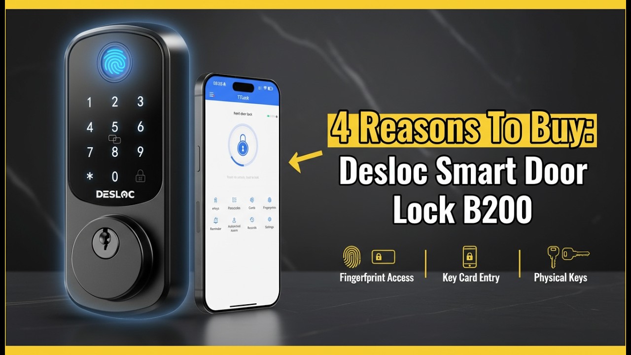 4 Reasons To Buy: Desloc Smart Door Lock B200 | Best Smart Door Lock | Best Door Lock | Door Lock