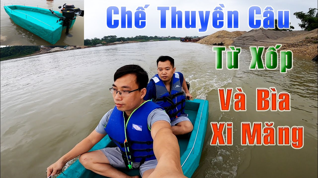 Chế Thuyền Câu,  dùng Động cơ thuyền Hangkai F4