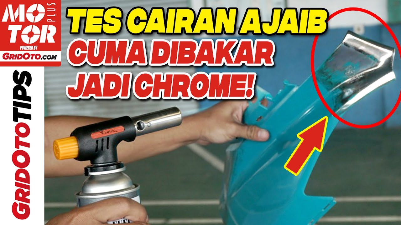 Tes Cairan Chrome Bakar Di Body Motor | Gridoto Tips