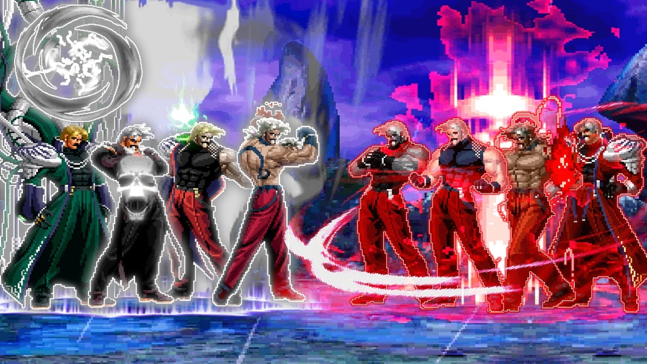 KOF MUGEN TEAM RUGAL VS TEAM RUGAL XV