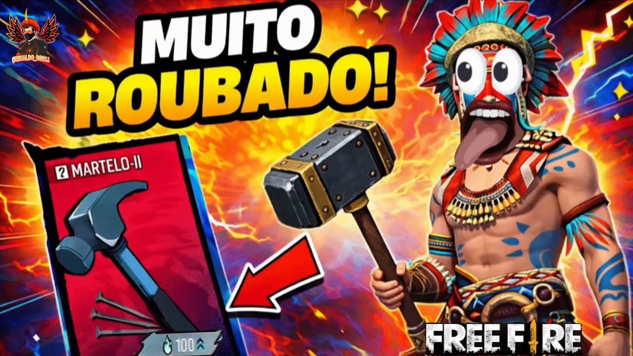 ESSE MARTELO É A MAIOR APELAÇÃO DO FREE FIRE 😱(Martelo de kurasaki) NOVO EVENTO JUJUTSU FREE FIRE
