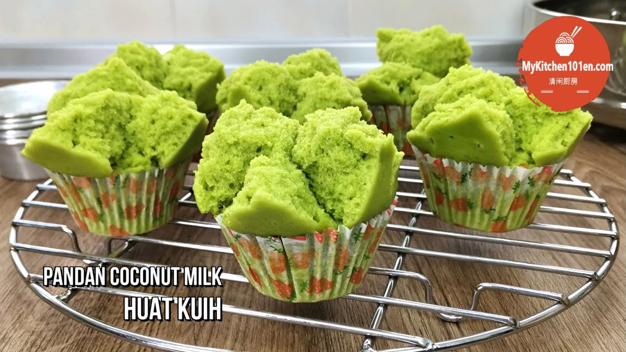Pandan Coconut Milk Huat Kuih | MyKitchen101en