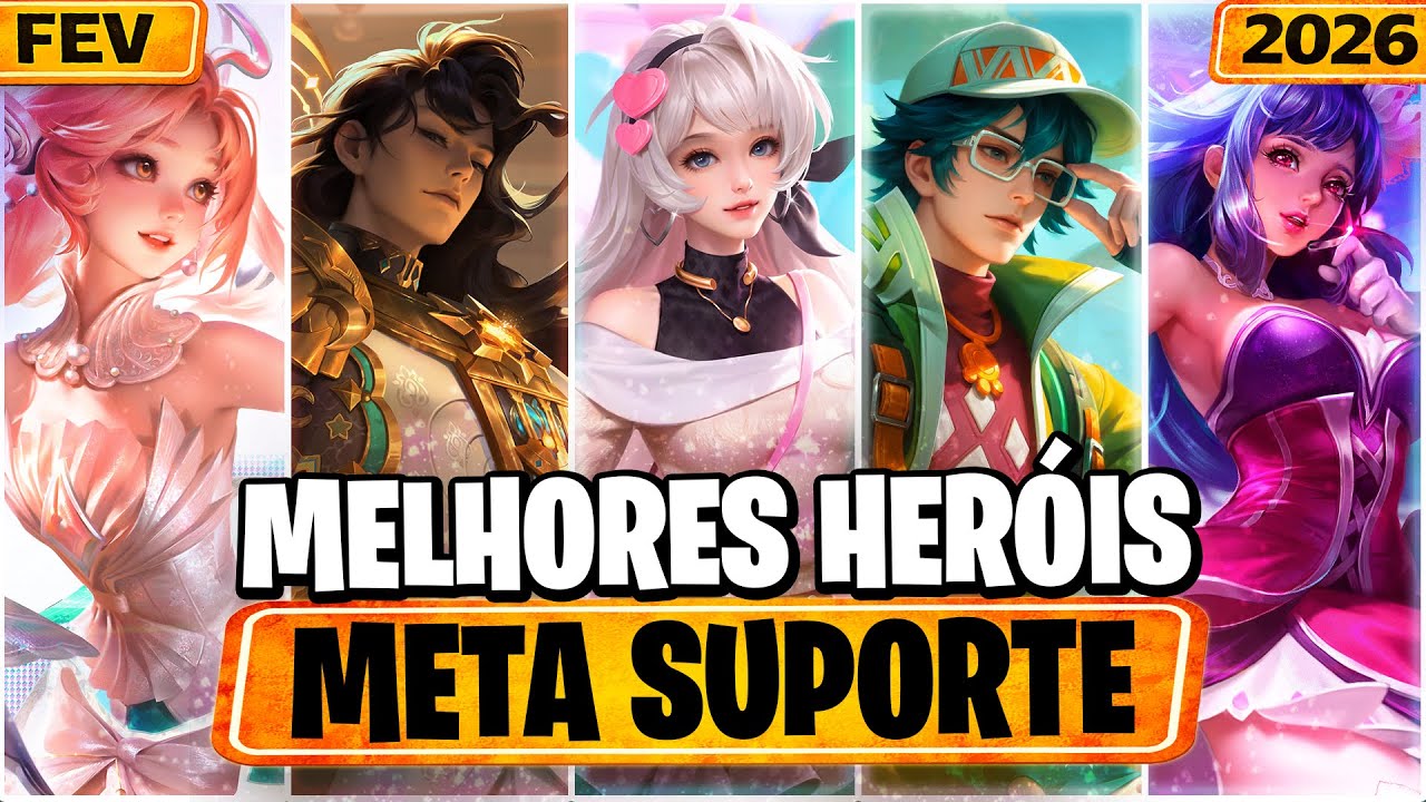 TIER LIST DOS MELHORES HERÓIS SUPORTES NO HONOR OF KINGS | FEVEREIRO 2026