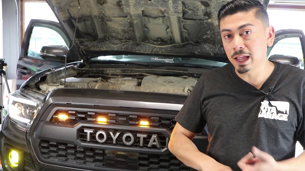 Как подключить и установить фары Raptor на решетку радиатора Toyota Tacoma TRD PRO 2016+ | MUST H...