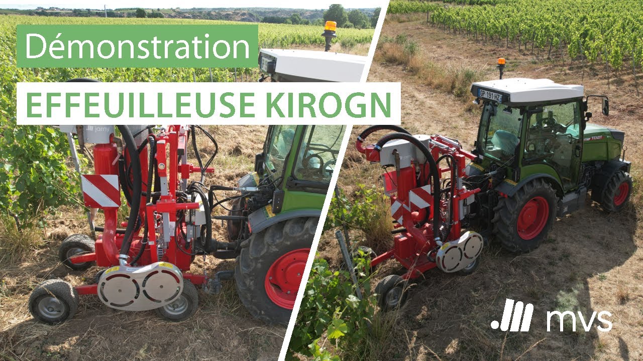 Démonstration effeuilleuse viticole Kirogn