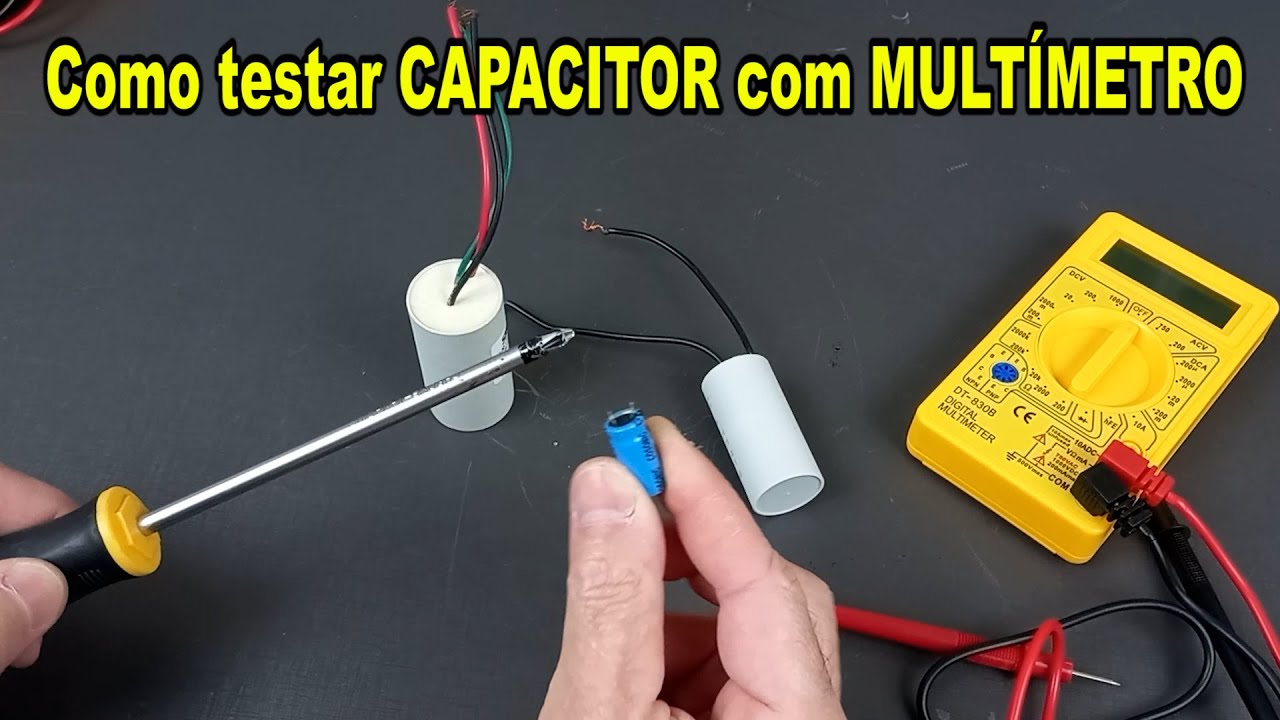 Como testar CAPACITOR com MULTÍMETRO
