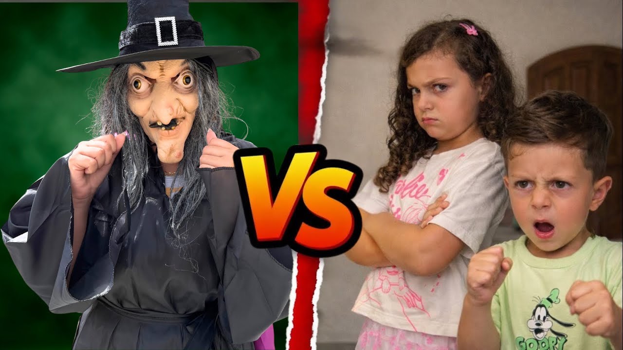 DESAFIAMOS A BRUXA MALVADA! 😱 (QUEM VAI GANHAR?) - LAURA E GABRIEL