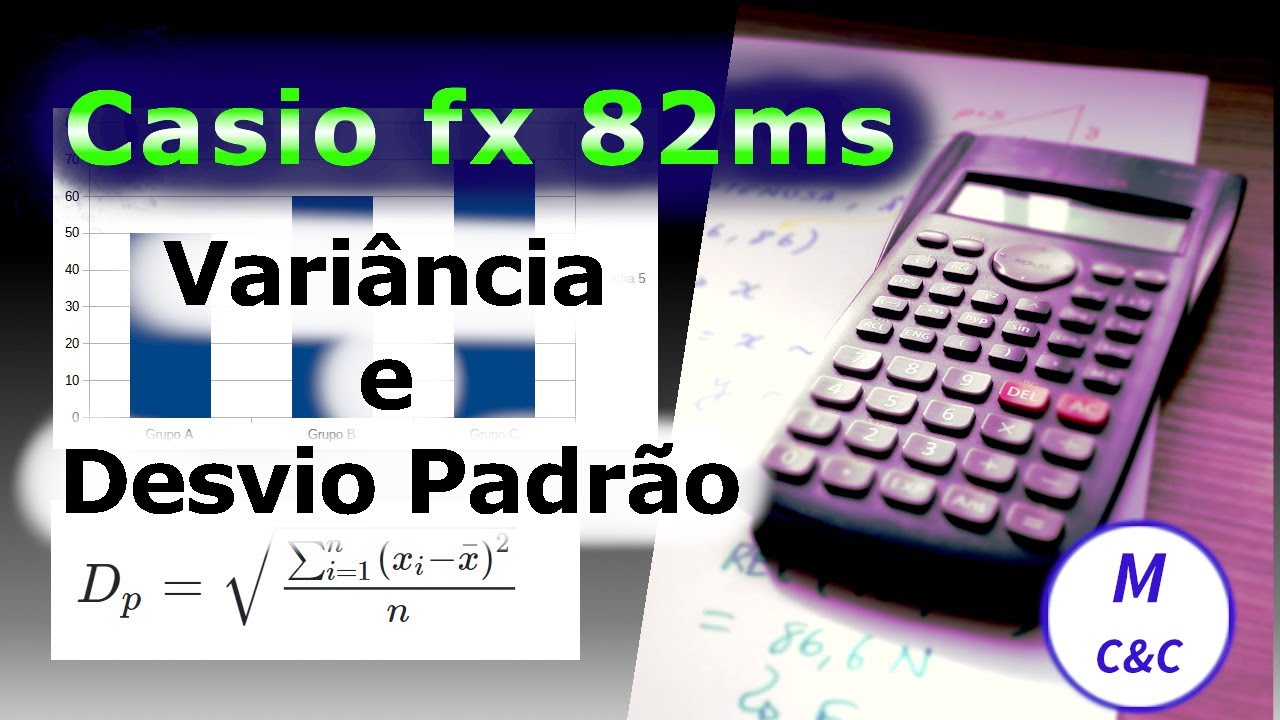 Calcular Variância e Desvio Padrão na Calculadora Científica Casio Fx82ms