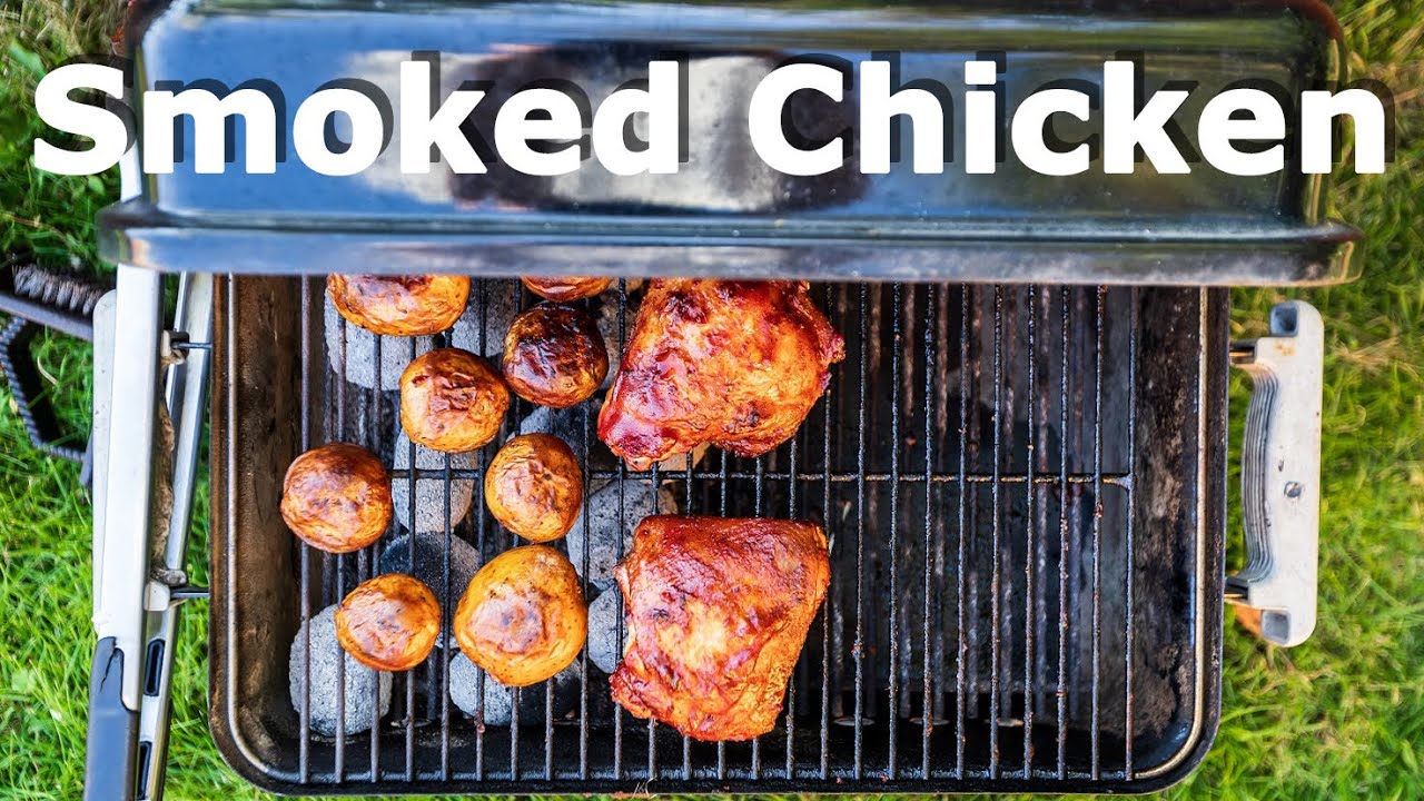 Smoked Chicken on Weber Go Anywhere.