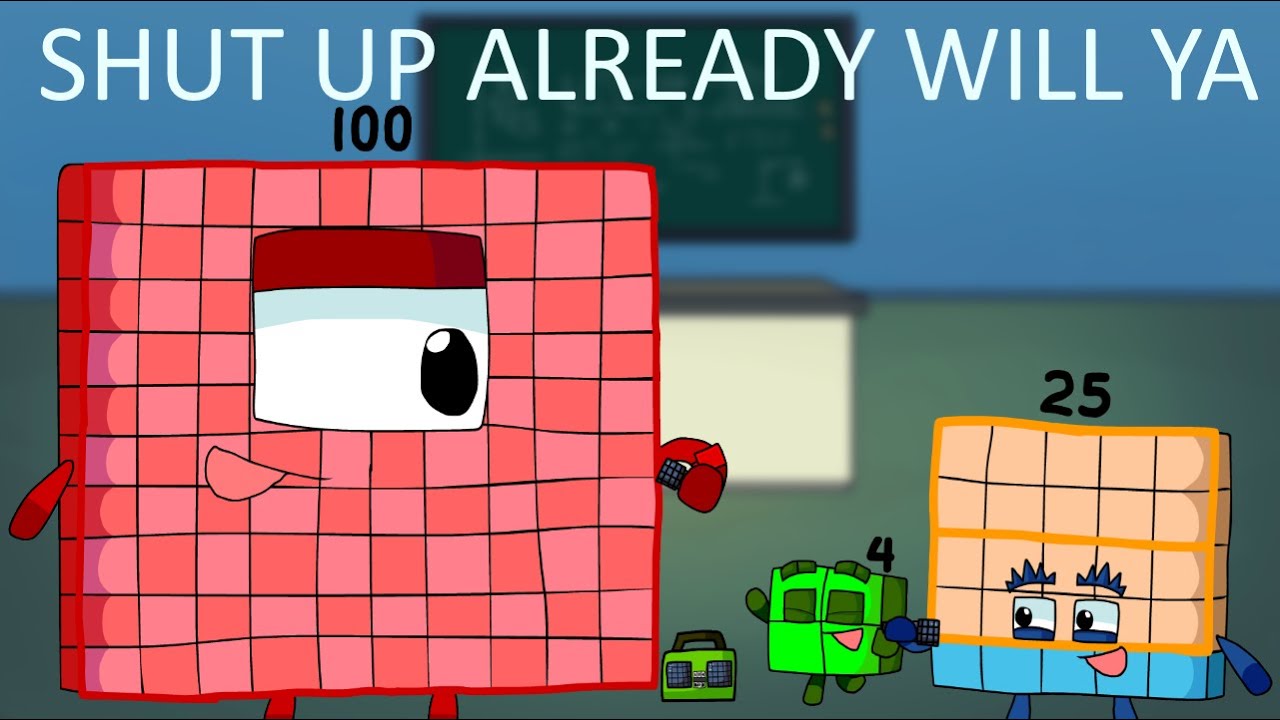Calm Squares (One Hundred, Twenty-Five, and Four sing Quiet) (Numberblocks FNF Cover)