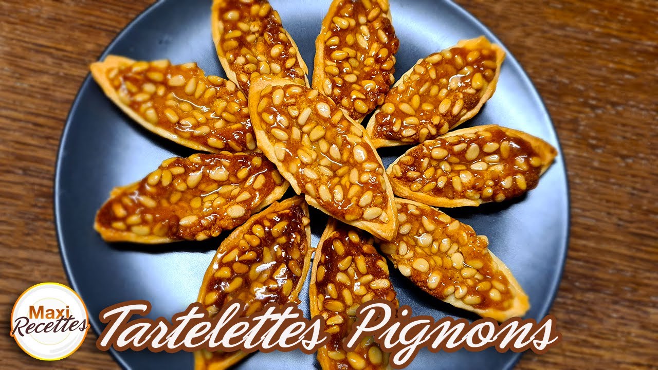 Tartelettes aux Pignons Amandes Miel - Recette Facile et Rapide