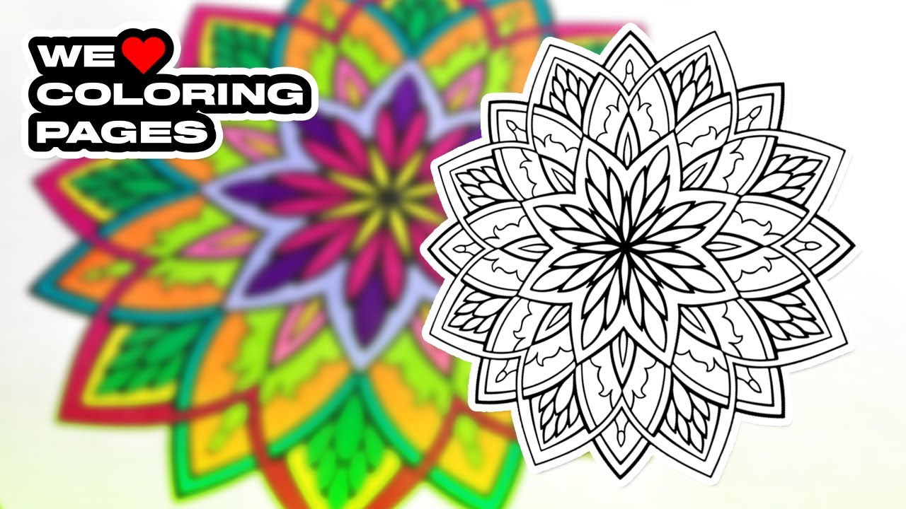 #14 Mandala Coloring Page | WE ❤️ COLORING PAGES