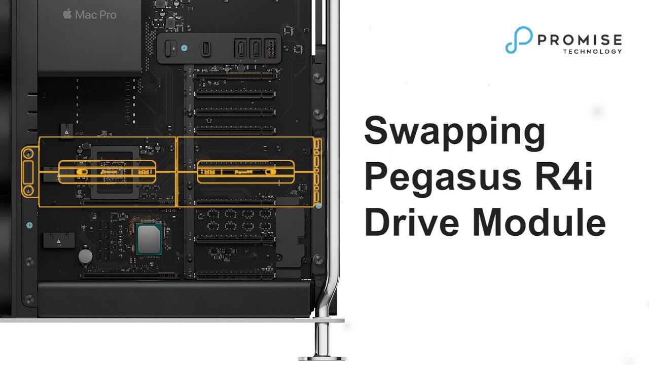 How to swap a drive inside of the Pegasus R4i module.